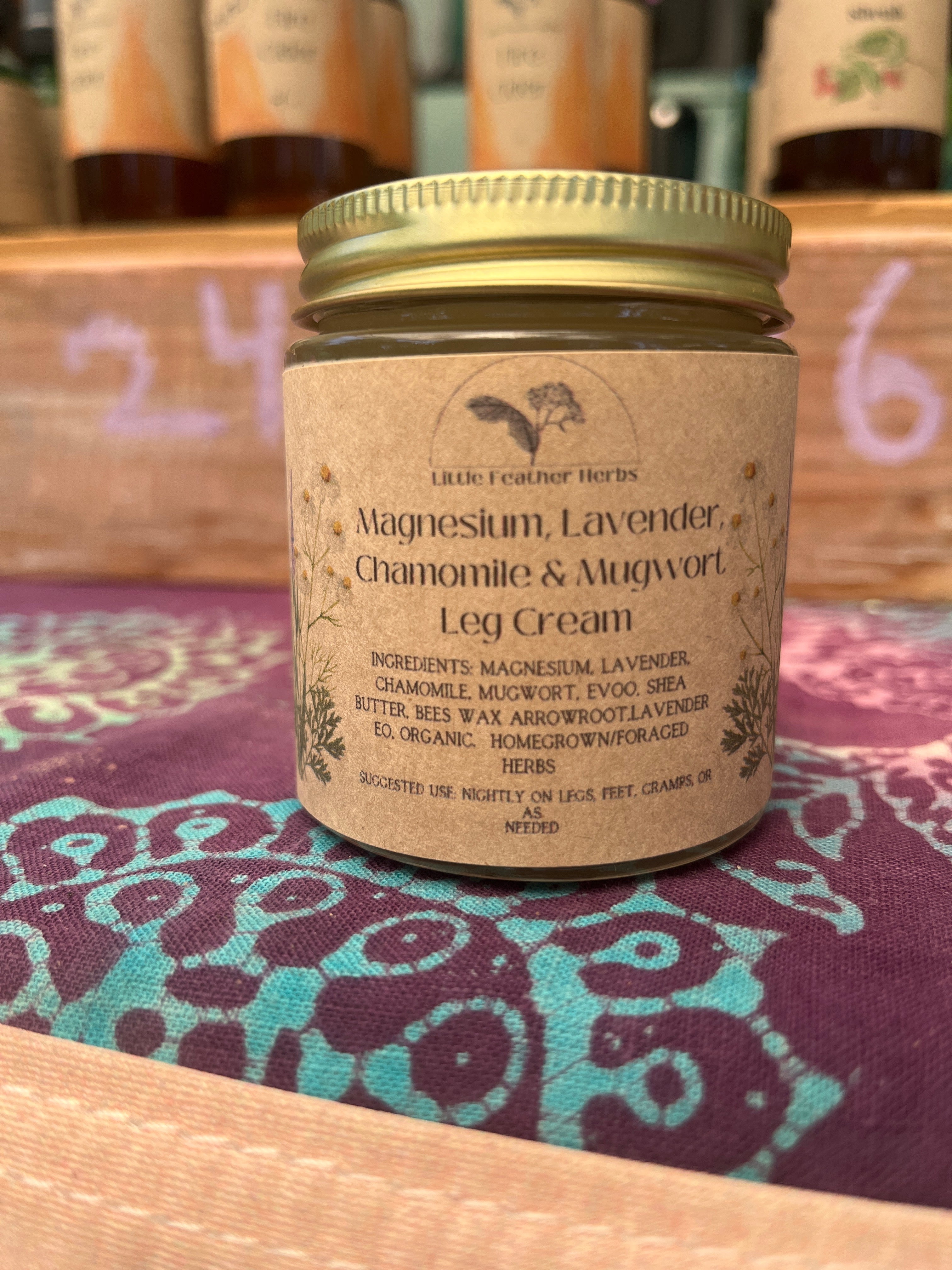 Magnesium Cream W/Lavender, Mugwort, &Chamomile